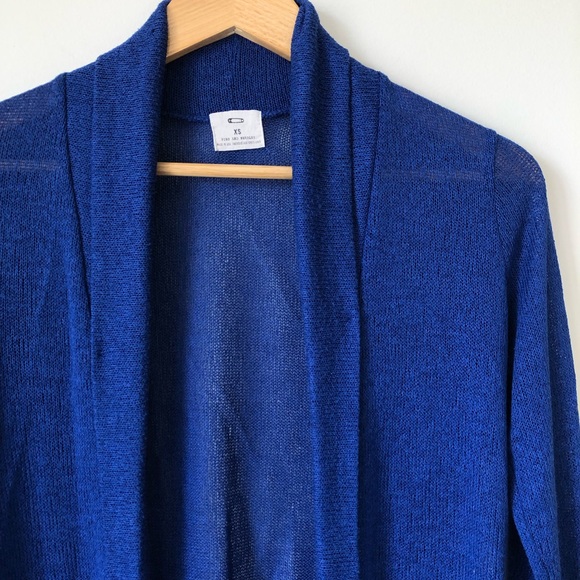 Pins & Needles blue lightweight loose knit open front cardigan - size XS - Picture 3 of 10
